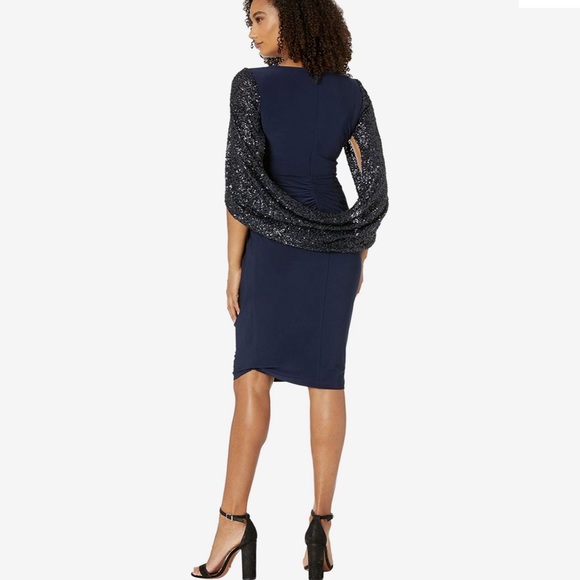 Adrianna Papell draped jersey cocktail dress RARE - Picture 11 of 11